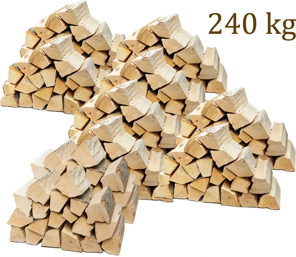 Flameup Buchenholzscheite Brennholz, 240 kg, 25 cm Länge