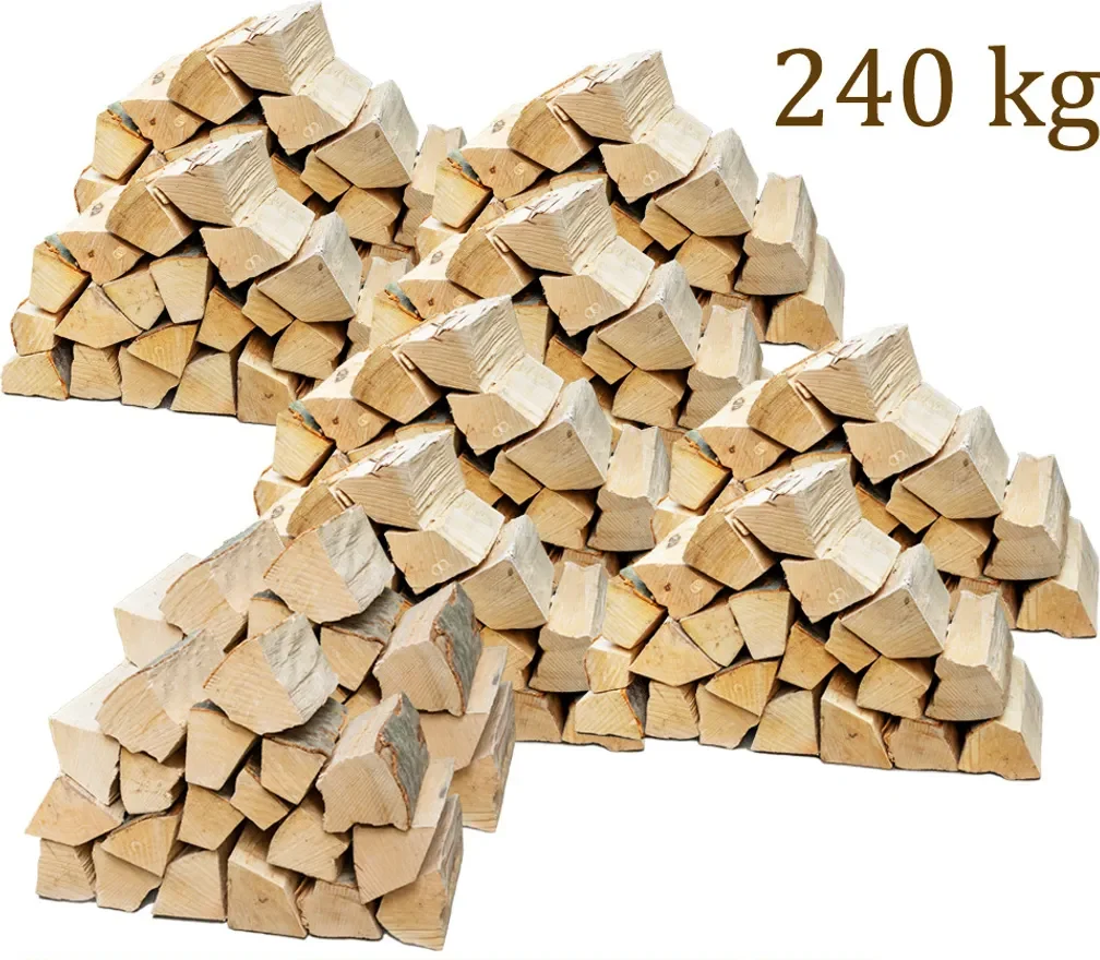 Flameup Buchenholzscheite Brennholz, 240 kg, 25 cm Länge