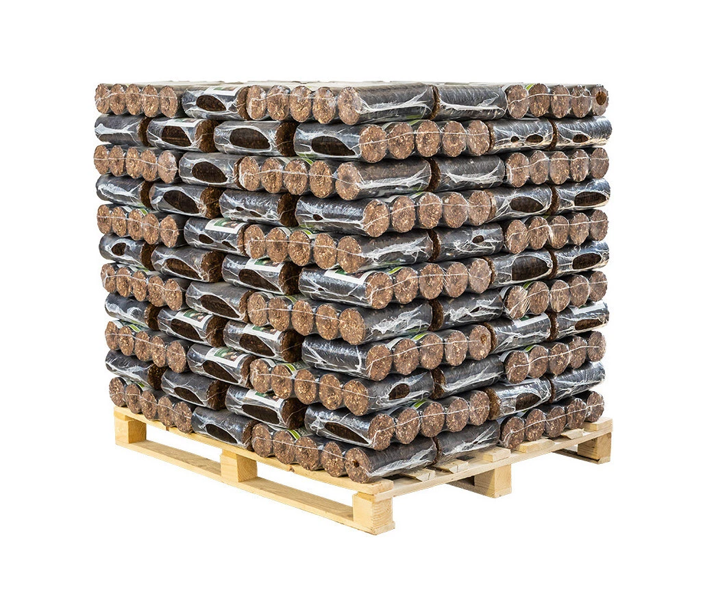 Nestro BIOMAC Rindenbriketts Holzbriketts Briketts rund Brennholz 1000kg