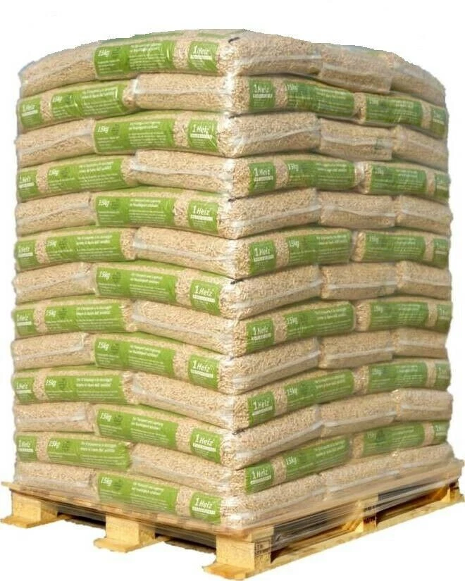 10 Paletten Premium Holzpellets Pellets ENplus A1 Pellets Palette 975kg 6mm