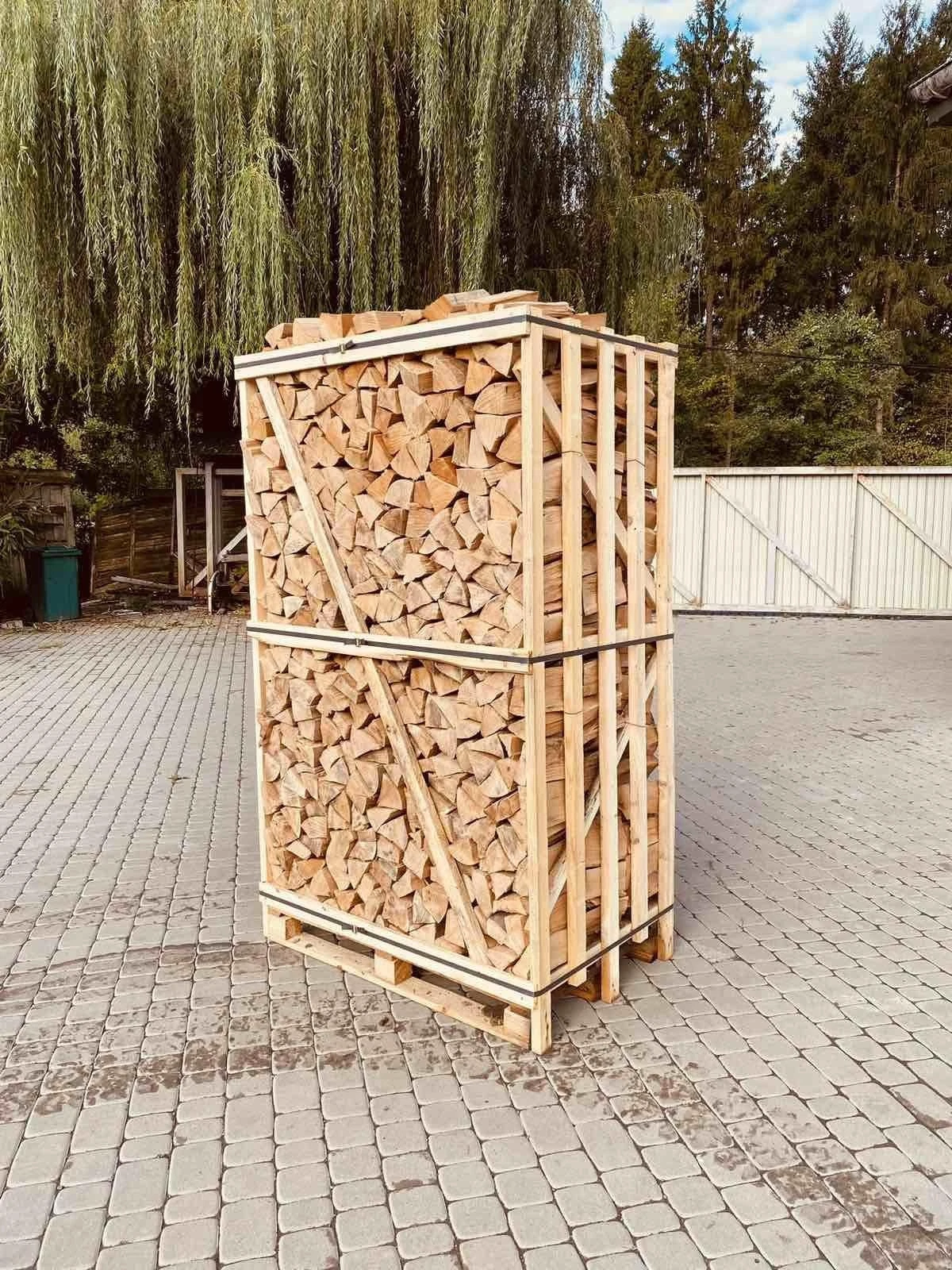 Buchenholz Brennholz Feuerholz Kaminholz 980kg Vorgetrocknet 25cm/2 RM/Ofen✅